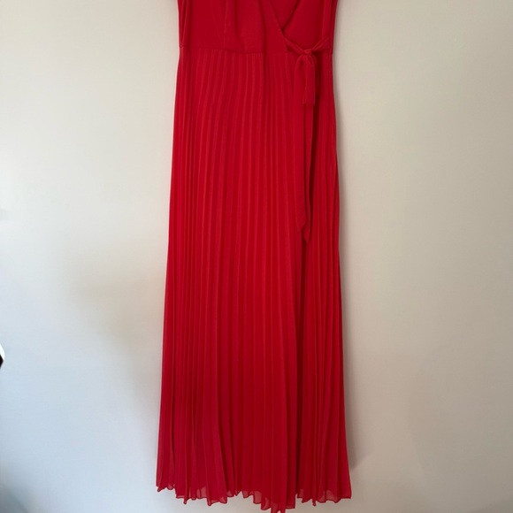 NWOT ASOS Red Wrap Occasional Maxi Dress Size 8 - Picture 5 of 9